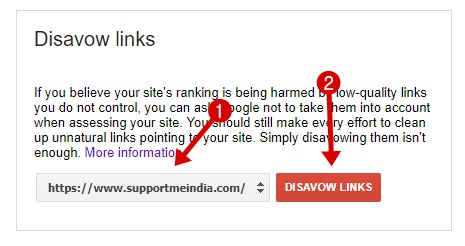 Disavow Bad Backlinks to Google