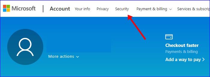 Microsoft account security