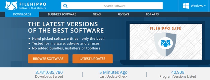 Filehippo - Free Software Download Sites