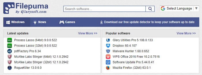 Filepuma - Free Software Download Sites
