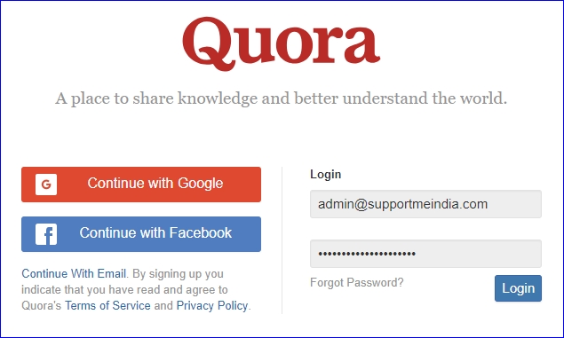 Join Quora Forum