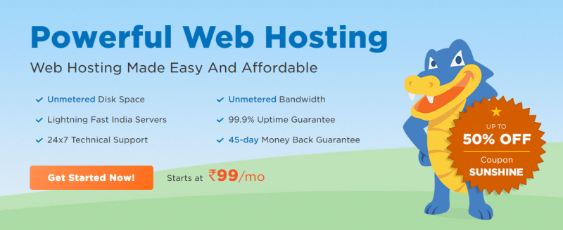 Hostgator India offer