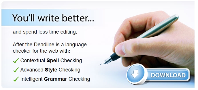 After The Deadline Grammar checker tools