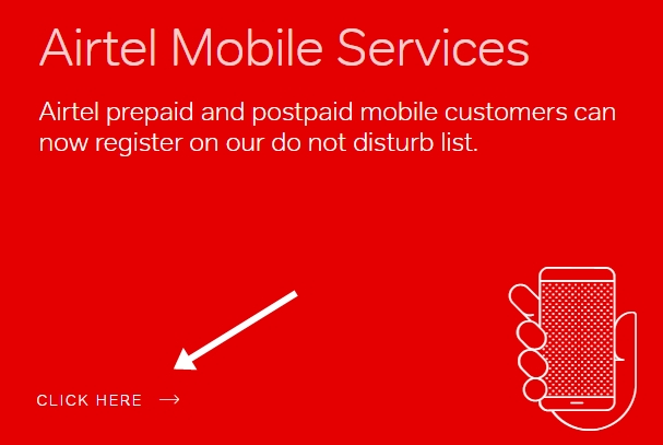 Airtel mobile service do not disturb