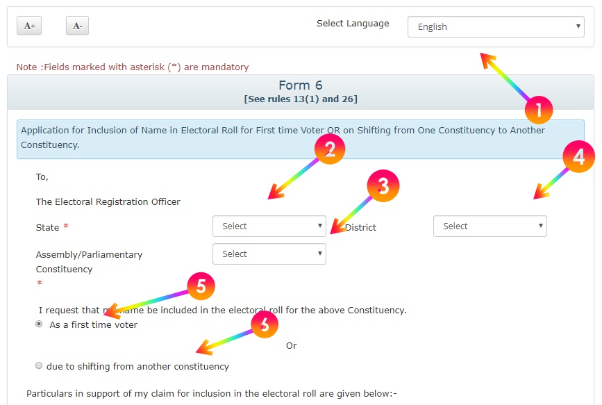 Application Constituency Settings