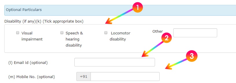 Optional Particular