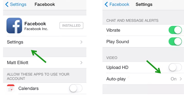 Turn Off Facebook Autoplay