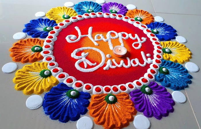 Beautiful Happy Diwali Rangoli Designs