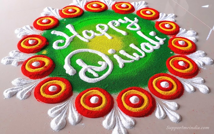 Simple diwali rangoli design images