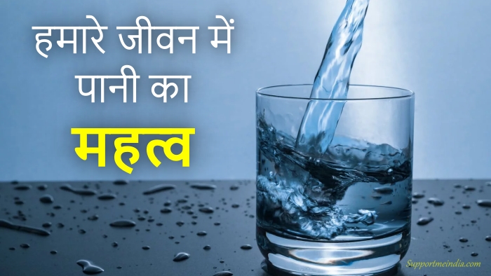 essay in hindi for water