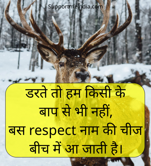 Respect status in hindi