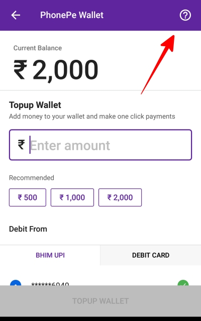 phonepe wallet help