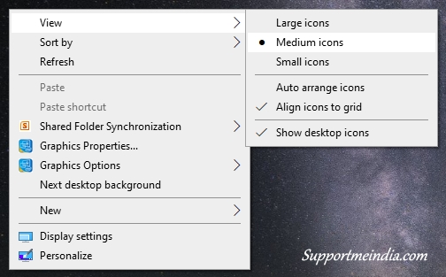 Context menu