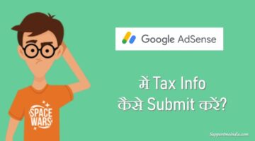 Submit tax info in Google AdSense