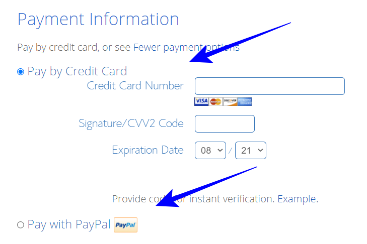 Payment Information