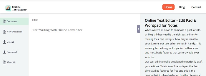 Online Text Editor