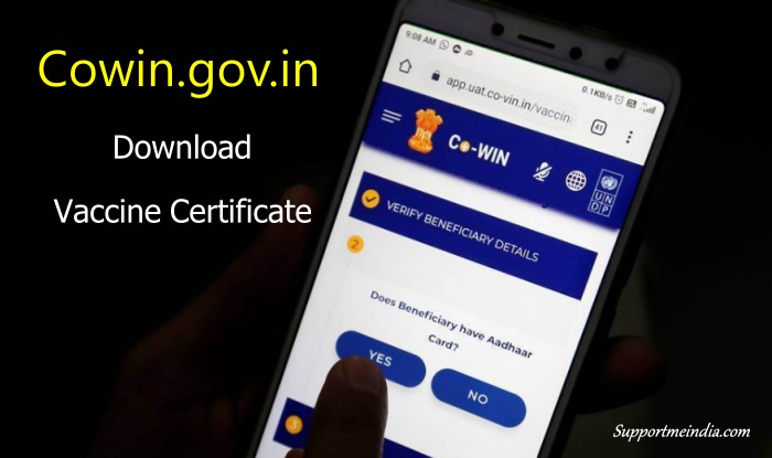 Download Vaccine Certificate Cowin.gov.in