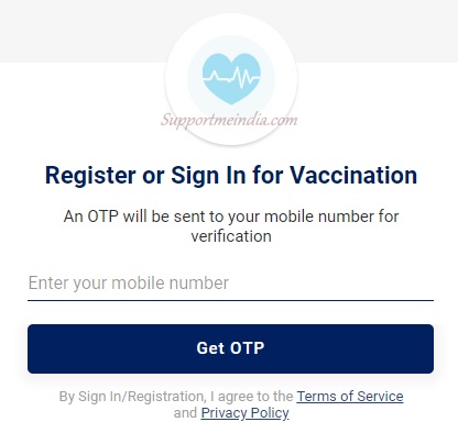 Register or Sign In for Vaccination