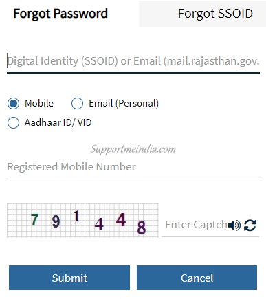 How to reset SSO ID Password?
