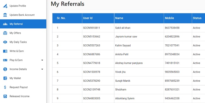 Social Cash Club Referrals