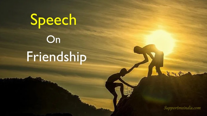 a short speech on friendship