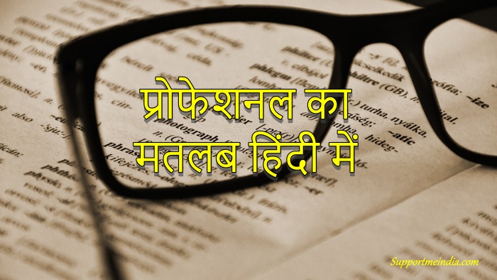 Professional Meaning in Hindi