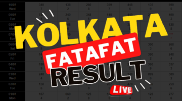 Kolkata Fatafat Result Today