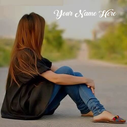 alone girl on road