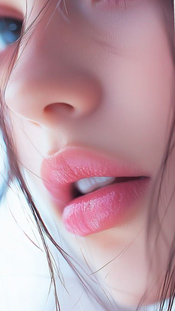 sad girl lips